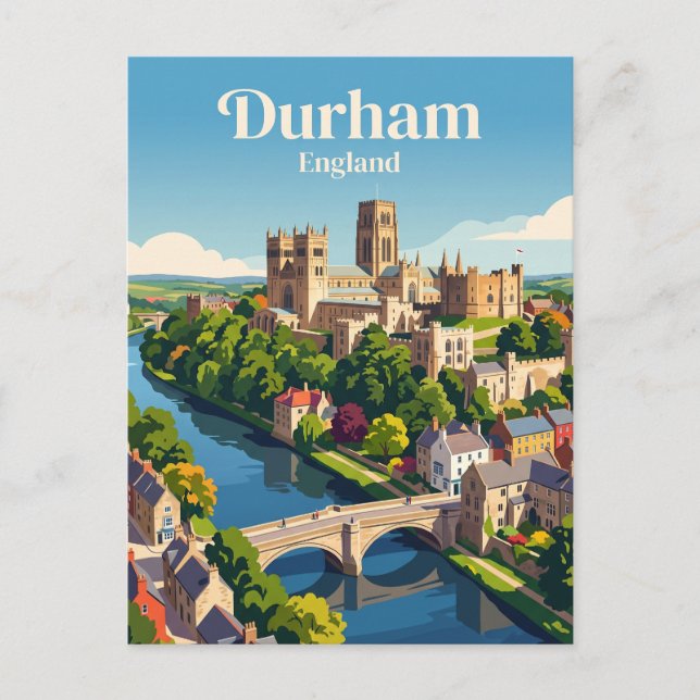 Carte Postale Durham, Angleterre (Devant)