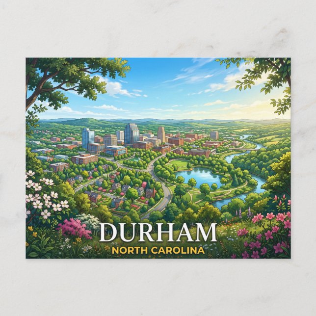 Carte Postale Durham Caroline du Nord (Devant)