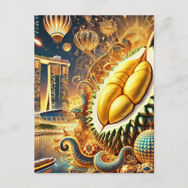 Carte Postale Durian Extravaganza Marina Bay Sands - Singapour (Devant)