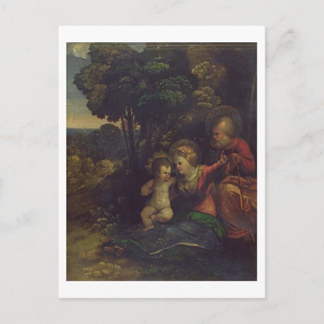 Carte Postale During the Flight into Egypt, c.1510-12 (oil (Devant)