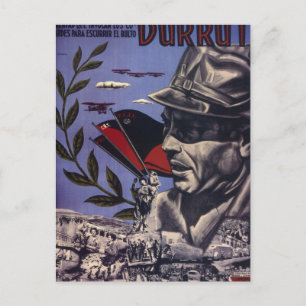 Carte Postale Durruti. Les vrais anarchistes sont_Propaganda Pos