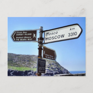 Carte postale Dursey Island to Moscow