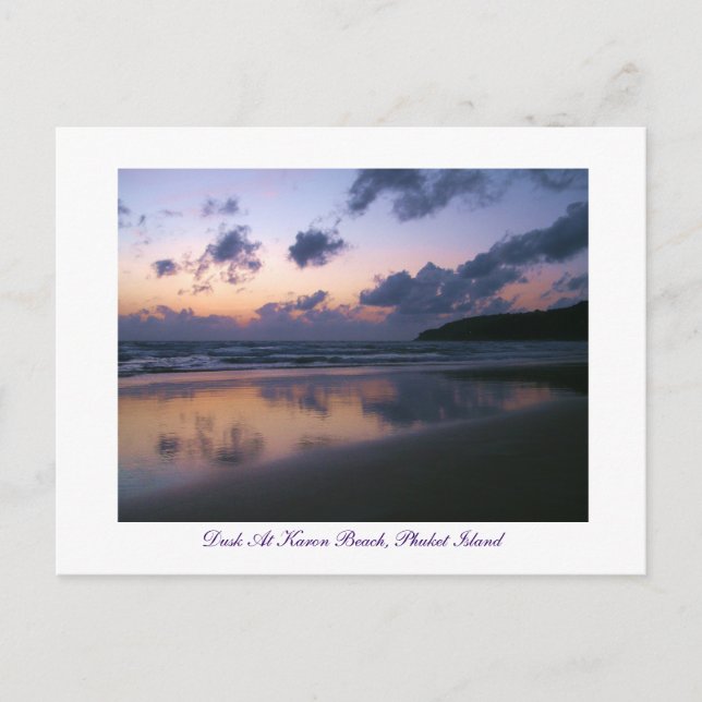 Carte Postale Dusk À Karon Beach (Devant)