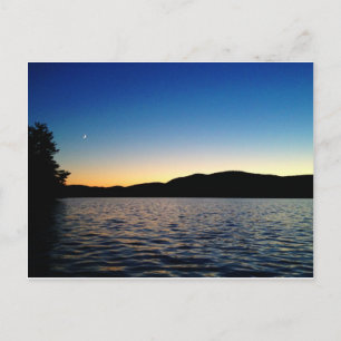 Carte Postale Dusk sur Blue Mountain Lake, NY