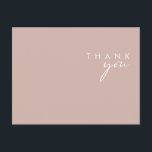 Carte Postale Dusty Boho | Merci Rose et Mariage violet<br><div class="desc">Ce Dusty Boho | Rose et mariage violet merci carte postale est parfait pour votre mariage boho rustique coloré. Son design moderne simple et unique, accompagné d'un script minimaliste contemporain, d'un rose poussiéreux et d'une palette de couleurs violettes, donne à ce produit une atmosphère bohème chic classique. Gardez-le tel quel,...</div>