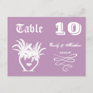 Carte Postale Dusty Lavender Purple Beach Destination Mariage