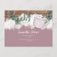 Dusty Rose Rustic Baby C'est une douche froide