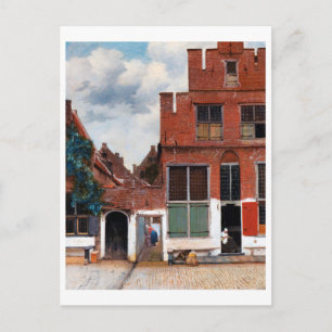 Carte Postale Dutch Alley, Johannes Vermeer