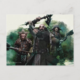 Carte Postale Dwalin, Nori et Bofur Graphic