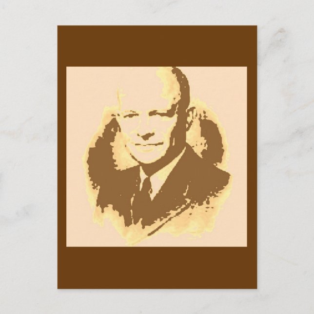Carte Postale Dwight D Eisenhower (Devant)