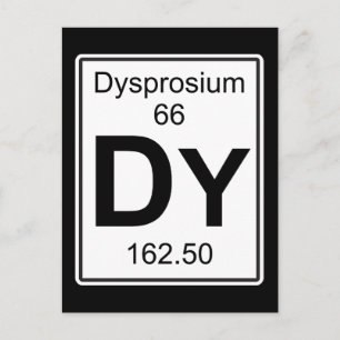 Carte Postale Dy - Dysprosium