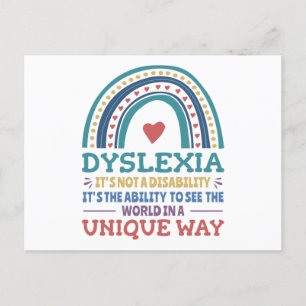 Carte Postale Dyslexia