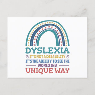 Carte Postale Dyslexia