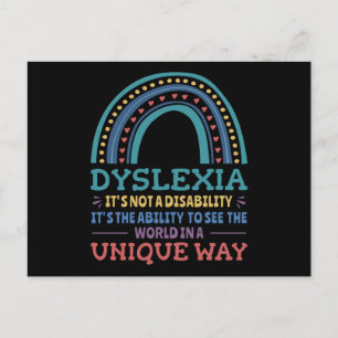Carte Postale Dyslexia