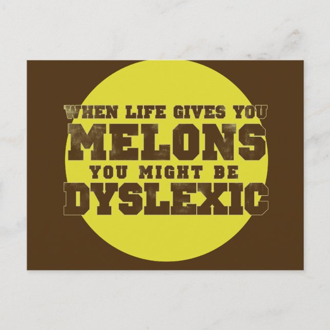 Carte Postale Dyslexie (Devant)