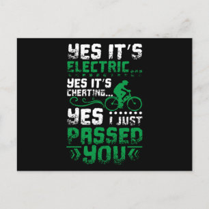 Carte Postale E-Bike Passed You