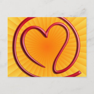 Carte Postale e m a i i l 4 o u   radiale jaune