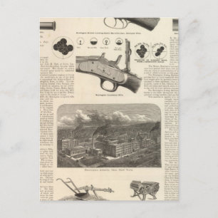 Carte Postale E Remington et les fils