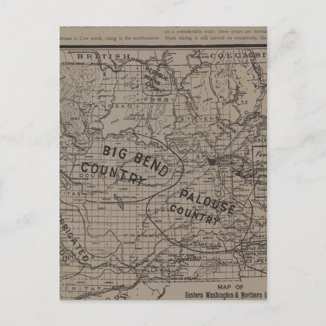 Carte Postale E Washington, N. Idaho (Devant)