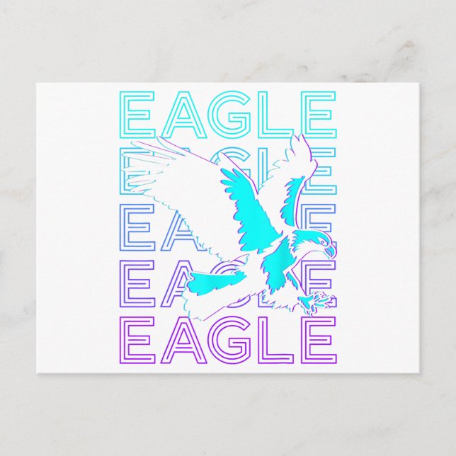 Carte Postale Eagle Retro (Devant)