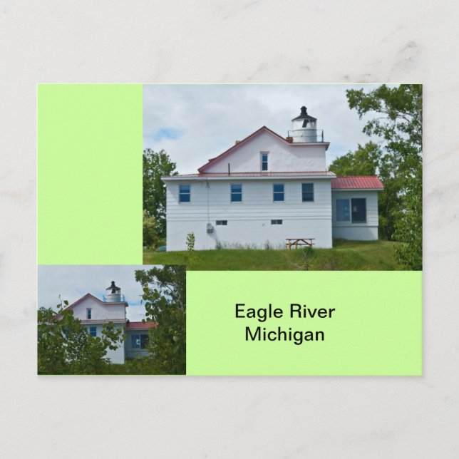 Carte Postale Eagle River Michigan (Devant)