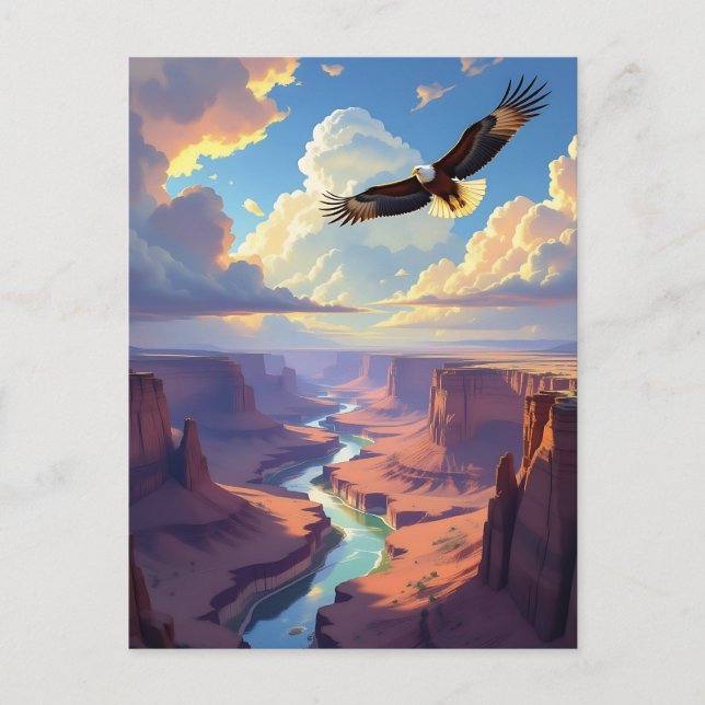 Carte Postale Eagle Themed Keeping in Touch (Devant)