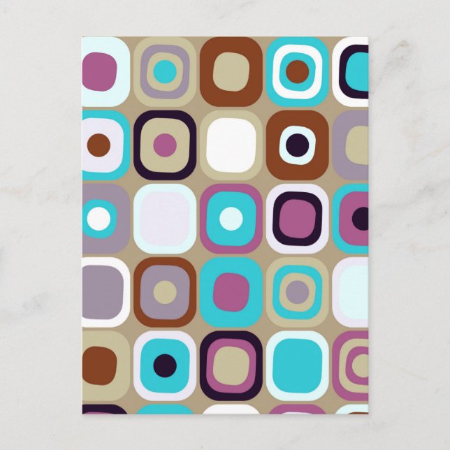 Carte Postale Eames modernes Rectangles 33 (Devant)