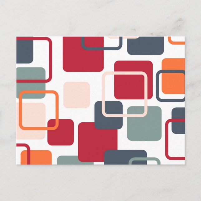 Carte Postale Eames modernes rectangles 4 (Devant)