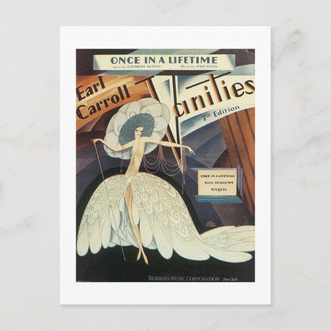 Carte Postale Earl Carroll Vanities Couverture du carnet de chan (Devant)