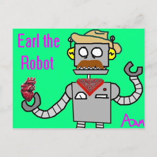 Carte Postale Earl the Robot