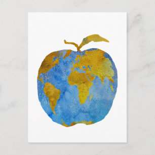 Carte Postale Earth Apple