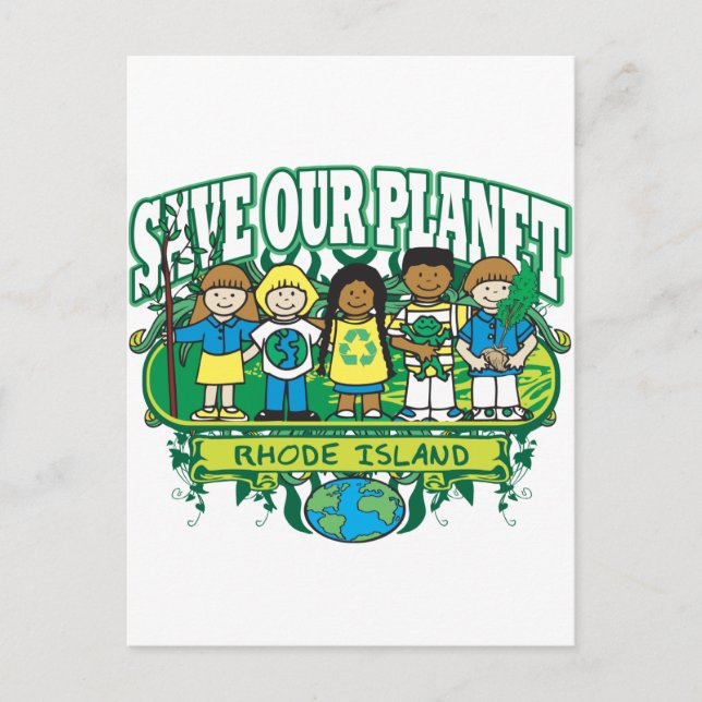 Carte Postale Earth Kids Rhode Island (Devant)