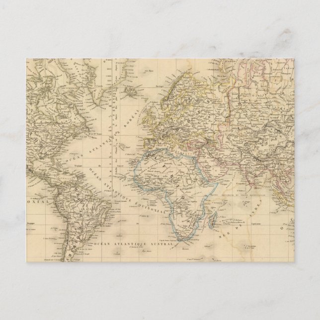 Carte Postale Earth Mercator (Devant)