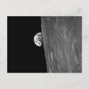 Carte Postale "Earth-Rise", première photo de ceci de l'espace