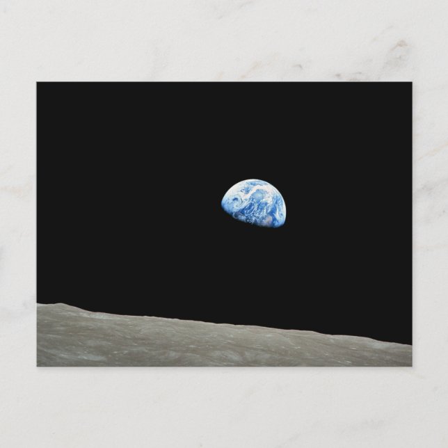 Carte Postale Earth Rises From Moon (Devant)