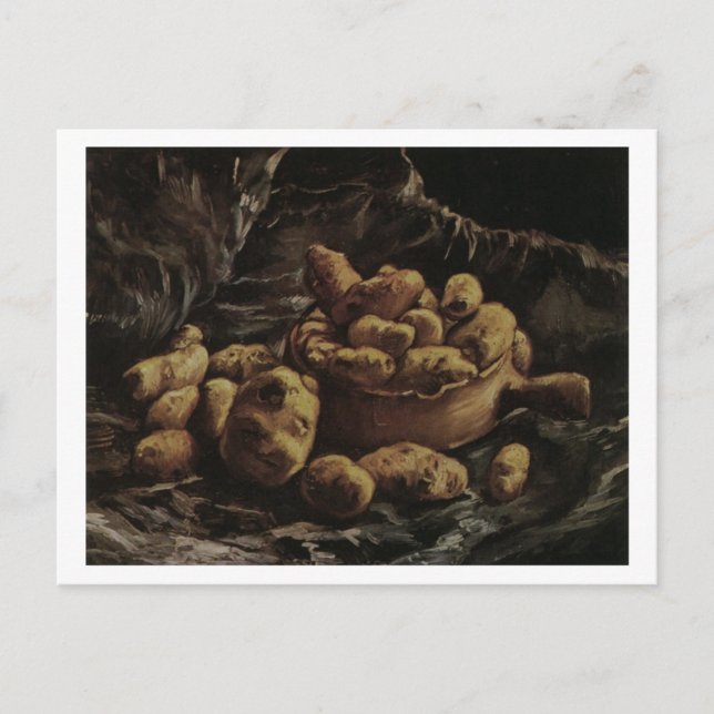 Carte Postale Earthen Bowl et les pommes de terre, Vincent van G (Devant)