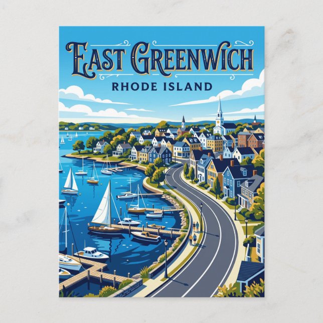Carte Postale East Greenwich Rhode Island (Devant)
