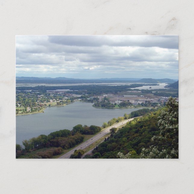 Carte Postale East Lake Winona - Winona, MN (Devant)