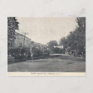 Carte Postale East Main Street, Freehold, NJ, Vintage