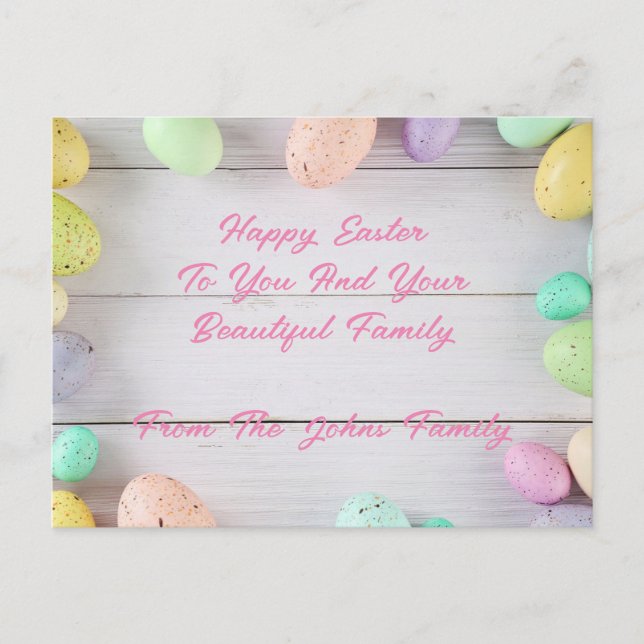 CARTE POSTALE EASTER (Devant)