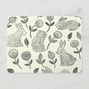 CARTE POSTALE EASTER BUNNY