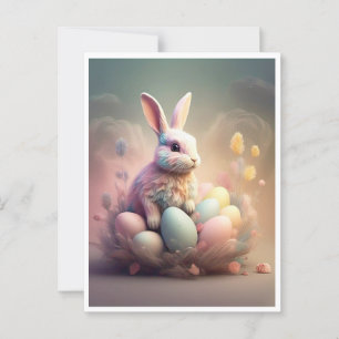 CARTE POSTALE " EASTER BUNNY "