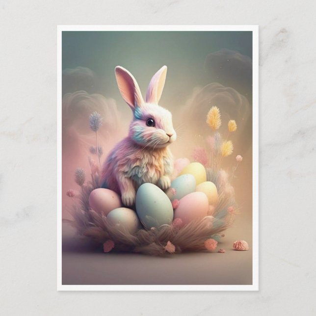 CARTE POSTALE " EASTER BUNNY " (Devant)
