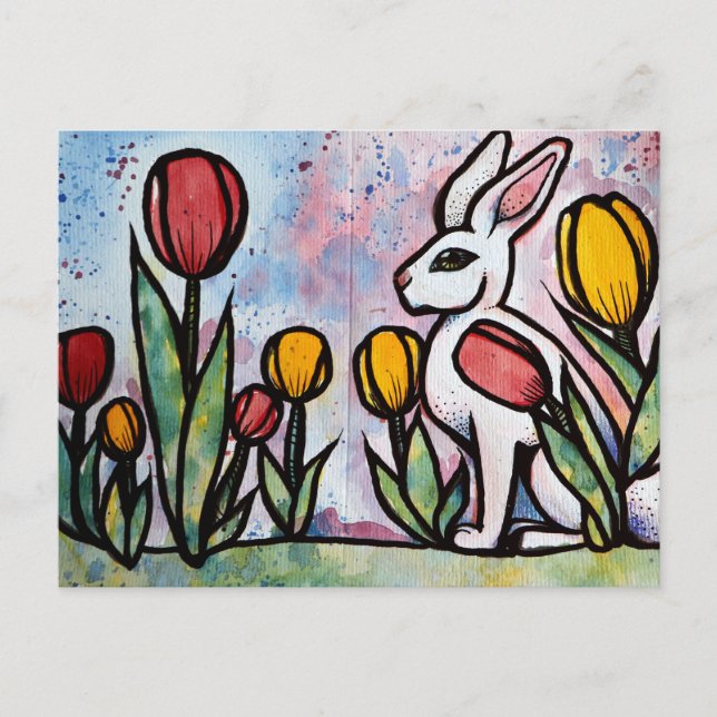 Carte Postale Easter Bunny Rabbits Nature Lovers Bunnies         (Devant)