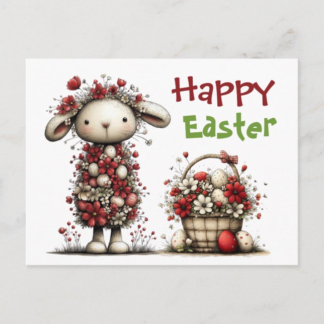 Carte Postale Easter Lamb  (Devant)