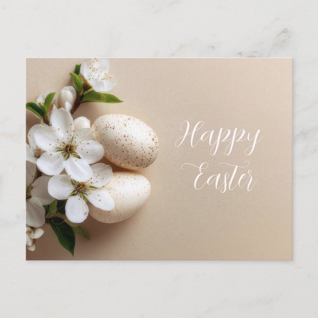 Carte Postale Easter Postcard with Easter Eggs (Devant)