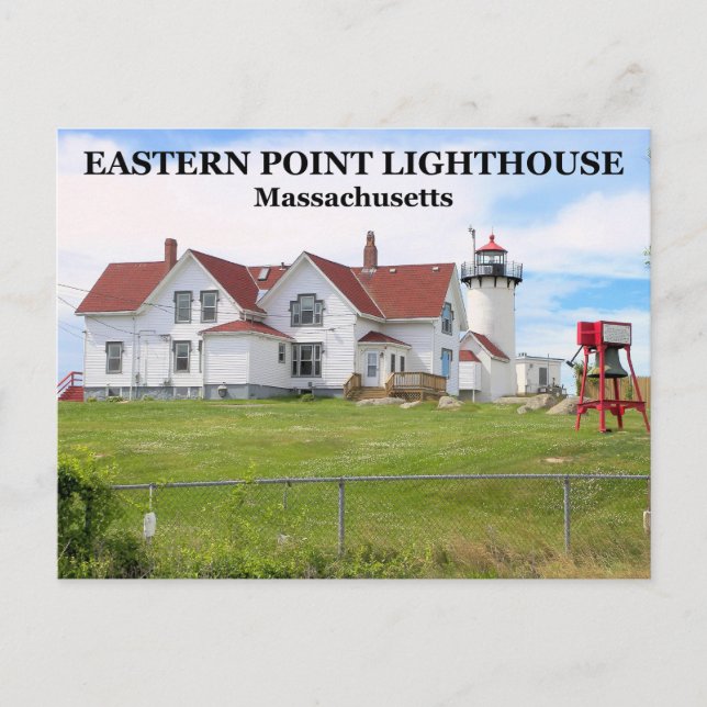 Carte Postale Eastern Point Lighthouse, Massachusetts (Devant)