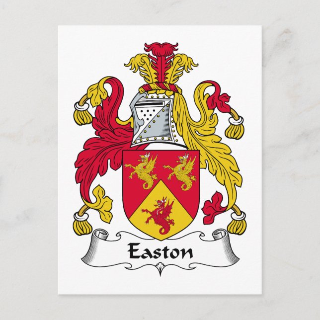 Carte Postale Easton Family Crest (Devant)