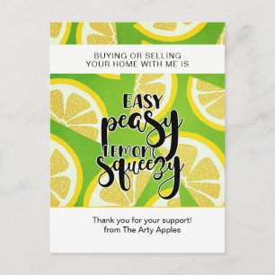 Carte Postale Easy Peasy Lemon Squeezy Marketing Immobilier Pos