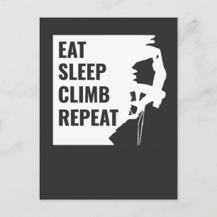 Carte Postale Eat Sleep Climat Répéter
